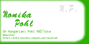 monika pohl business card